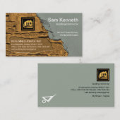 Carte De Visite Construction de revêtement de briques de ciment (Devant / Derrière)