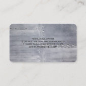 Carte De Visite Construction de soudure | Métal et rivets (Dos)