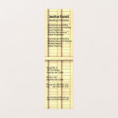 Carte De Visite Construction de toitures à quatre côtés Compagnie  (Intérieur déplié)