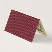 Carte De Visite Construction de toitures à quatre côtés Compagnie  (Dos)