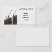 Carte De Visite Construction de trois Highrise (Devant / Derrière)