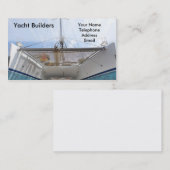 Carte De Visite Construction de yachts et location de bateaux (Devant / Derrière)