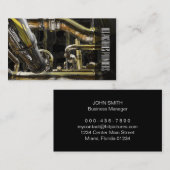 Carte De Visite Construction d'entrepreneur de plombier de réseau (Devant / Derrière)