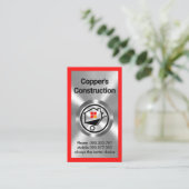 Carte De Visite Construction des ouvrages en métal argenté (Debout devant)