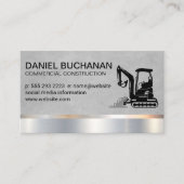 Carte De Visite Construction | Digger terrestre | Dozer (Devant)