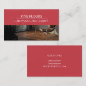 Carte De Visite Construction d'installations de planchers (Devant / Derrière)
