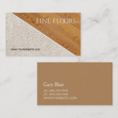 Carte De Visite Construction d'installations de planchers (Devant / Derrière)