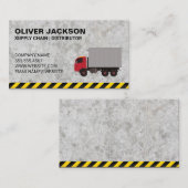 Carte De Visite Construction | Distributeur d'approvisionnement Co (Devant / Derrière)