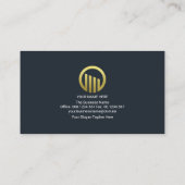 Carte De Visite Construction du bâtiment de la fenêtre du toit en  (Dos)