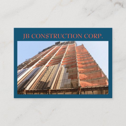 Carte De Visite Construction du bâtiment remodel de l'architecte d (Devant)