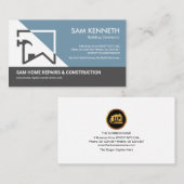 Carte De Visite Construction du cadre de marteau du bâtiment princ (Devant / Derrière)