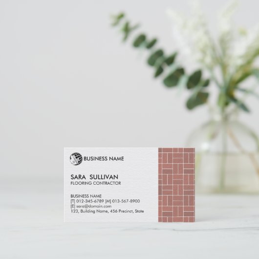 Carte De Visite Construction du sous-traitant (Debout devant)