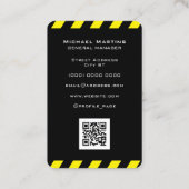 Carte De Visite Construction du style de l'as des pales  (Dos)