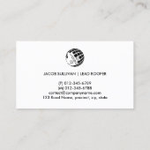 Carte De Visite Construction du toit (Dos)