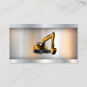 Carte De Visite Construction du véhicule Earth Mover | Metallique (Dos)