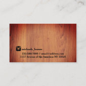 Carte De Visite Construction d'un agent immobilier (Dos)