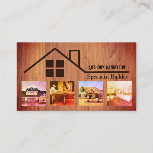 Carte De Visite Construction d'un agent immobilier (Devant)