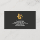 Carte De Visite Construction d'un bâtiment Abstrait de marteau cré (Dos)