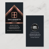 Carte De Visite Construction d'un bâtiment de toit en acier rouge  (Devant / Derrière)