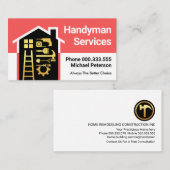 Carte De Visite Construction d'un cadre résidentiel Travaux de con (Devant / Derrière)