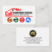 Carte De Visite Construction d'un centre d'accueil pour les manute (Devant / Derrière)