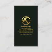 Carte De Visite Construction d'un cimetière d'or Construction d'un (Dos)