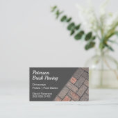 Carte De Visite Construction d'une allée pavée en brique (Debout devant)