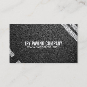 Carte De Visite Construction d'une entreprise de pavage