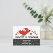 Carte De Visite Construction d'une entreprise de toiture professio (Debout devant)
