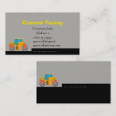 Carte De Visite Construction d'une route de pavage personnalisée (Devant / Derrière)