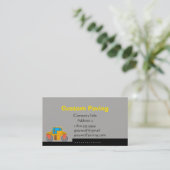 Carte De Visite Construction d'une route de pavage personnalisée (Debout devant)