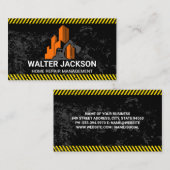 Carte De Visite Construction Earth Mover | Immeubles (Devant / Derrière)