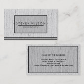 Carte De Visite Construction Élégant Professionnel Moderne Plain (Devant / Derrière)