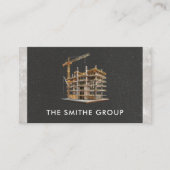 Carte De Visite Construction en cours | Échafaudage (Devant)