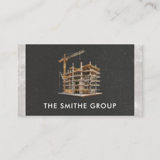 Carte De Visite Construction en cours | Échafaudage (Devant)
