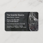 Carte De Visite Construction en granit et pierre (Devant)