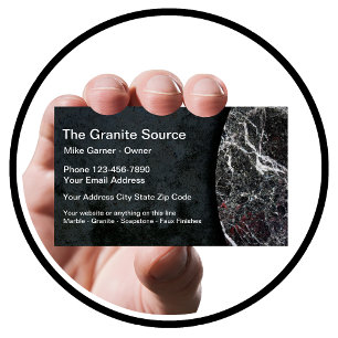 Carte De Visite Construction en granit et pierre