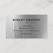 Carte De Visite Construction en métal et en maille de grill (Dos)