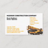 Carte De Visite Construction | Entrepreneur (Devant)