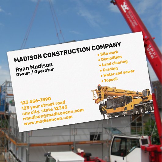 Carte De Visite Construction | Entrepreneur