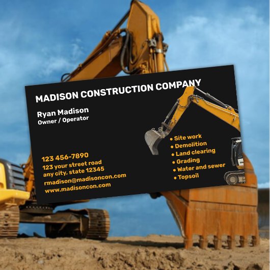 Carte De Visite Construction | Entrepreneur