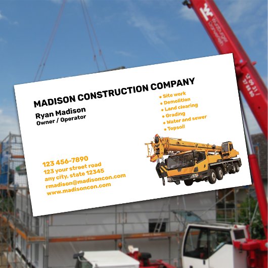 Carte De Visite Construction | Entrepreneur