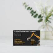 Carte De Visite Construction | Entrepreneur (Debout devant)