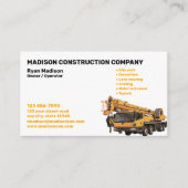 Carte De Visite Construction | Entrepreneur (Devant)