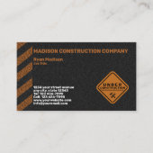 Carte De Visite Construction | Entrepreneur (Devant)
