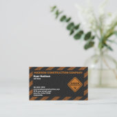 Carte De Visite Construction | Entrepreneur de construction (Debout devant)