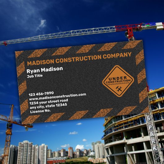 Carte De Visite Construction | Entrepreneur de construction