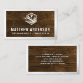 Carte De Visite Construction | Entrepreneur général | Travailleur (Devant / Derrière)