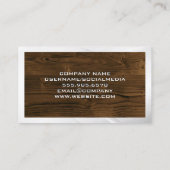 Carte De Visite Construction | Entrepreneur général | Travailleur (Dos)