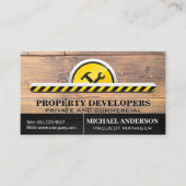 Carte De Visite Construction | Entrepreneur | Menuiserie (Devant)